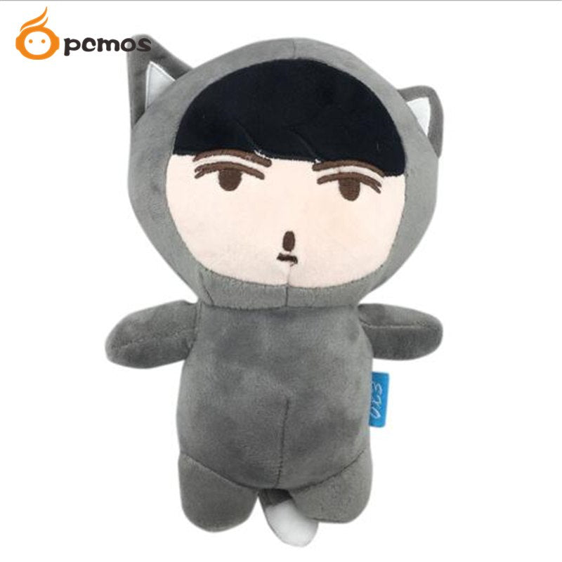 PCMOS Kpop Plush Dolls Superstar Baek Hyun Chan Yeol Se Hun Su Ho D.O Luhan Chen Cartoon Plush Toy Stuffed Dolls New