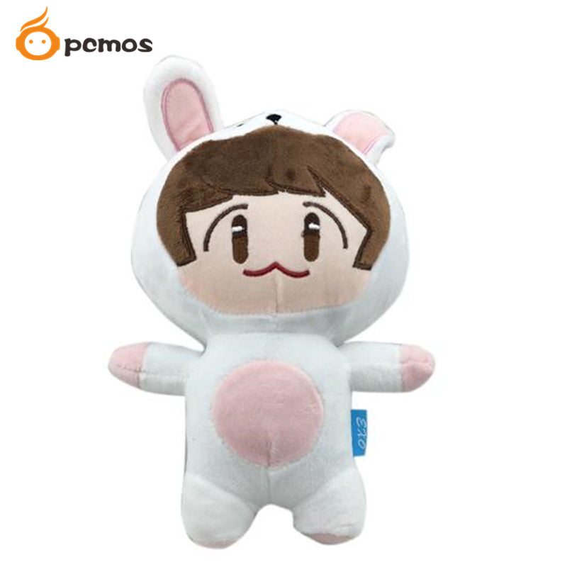 PCMOS Kpop Plush Dolls Superstar Baek Hyun Chan Yeol Se Hun Su Ho D.O Luhan Chen Cartoon Plush Toy Stuffed Dolls New