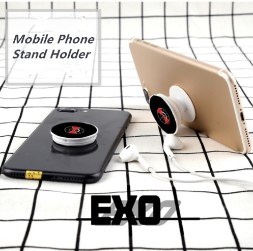 Kpop Don't Mess Up My Tempo Mobile Phone Stand Holder Chanyeol Baekhyun Adjustable Finger Grip Universal