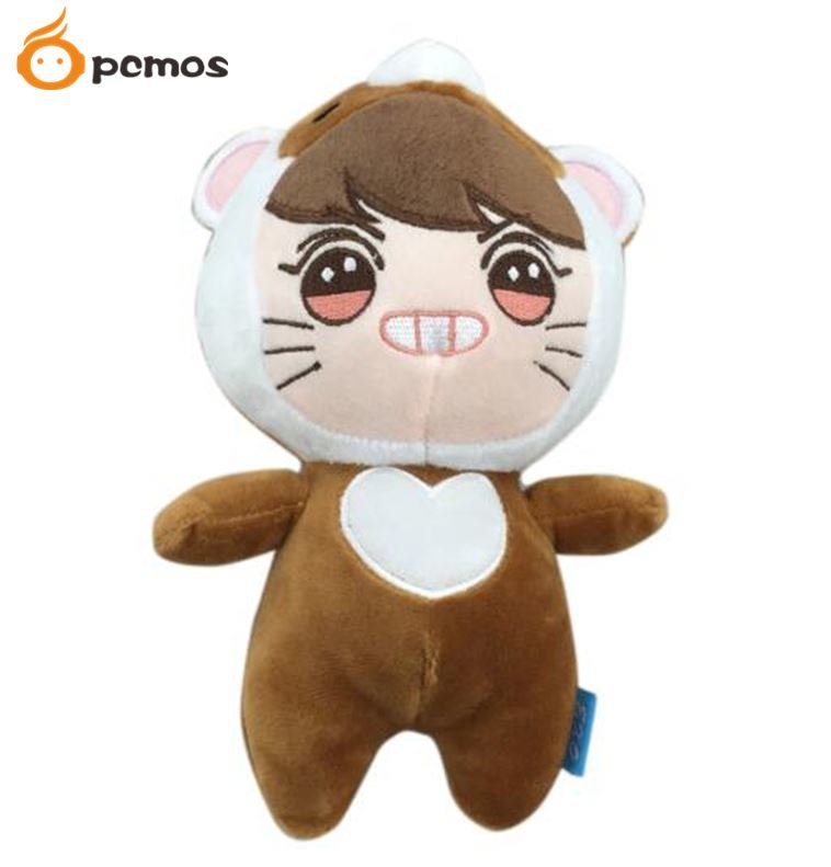 PCMOS Kpop Plush Dolls Superstar Baek Hyun Chan Yeol Se Hun Su Ho D.O Luhan Chen Cartoon Plush Toy Stuffed Dolls New