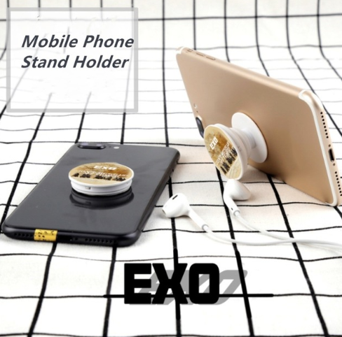 Kpop Don't Mess Up My Tempo Mobile Phone Stand Holder Chanyeol Baekhyun Adjustable Finger Grip Universal