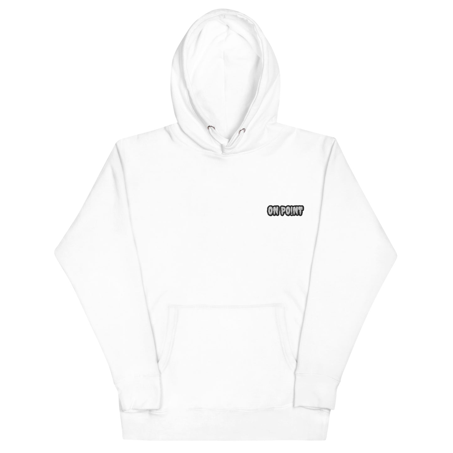 Unisex Hoodie - White On Point