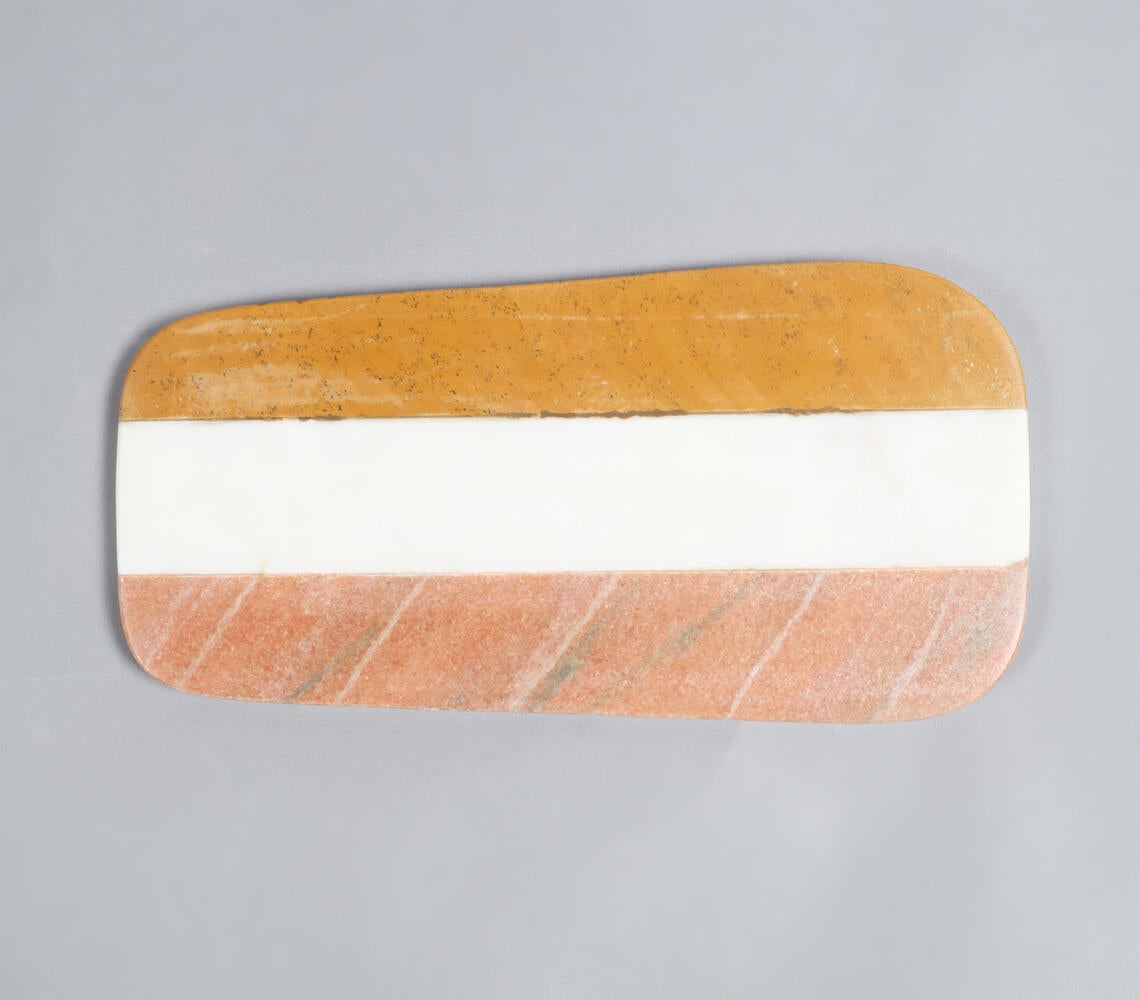 Block Striped Marble Cheeseboard