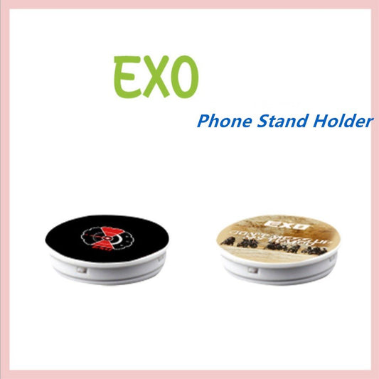 Kpop   Don't Mess Up My Tempo Mobile Phone Stand Holder Chanyeol Baekhyun Adjustable Finger Grip Universal