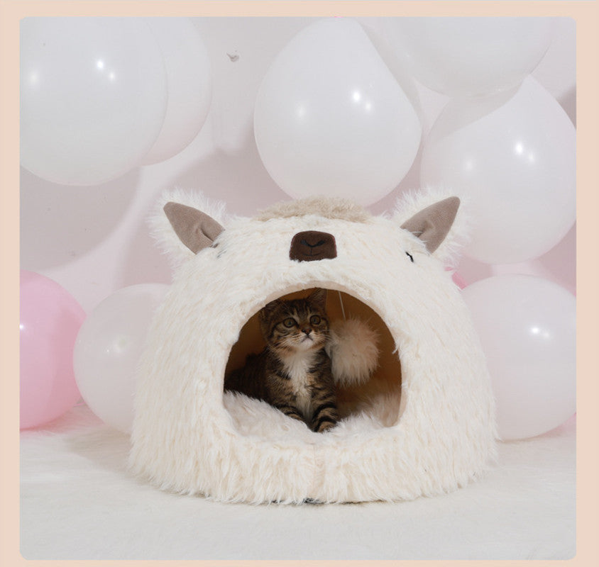 Cute Alpaca Pet Bed, Nest and Cave