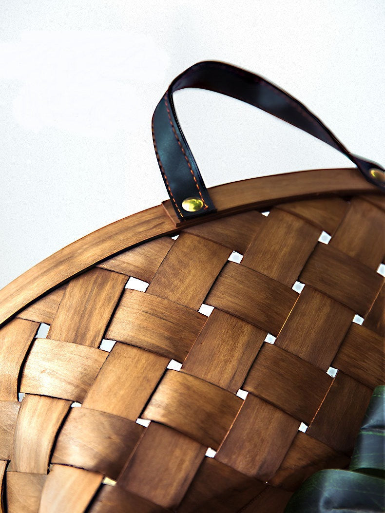 Bamboo Rattan Pet Bed and Cushion