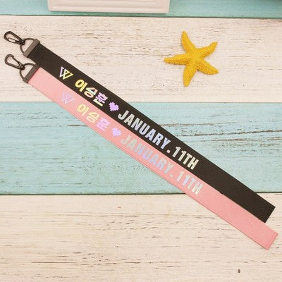 Kpop Winner Member Name Laser Long Lanyard Keychain Phone Strap Fashion Necklace Bag Pendant Key Holder