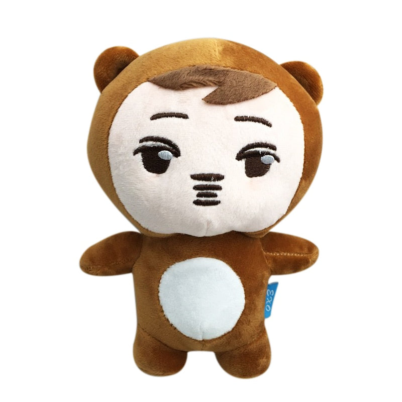 PCMOS Kpop Plush Dolls Superstar Baek Hyun Chan Yeol Se Hun Su Ho D.O Luhan Chen Cartoon Plush Toy Stuffed Dolls New