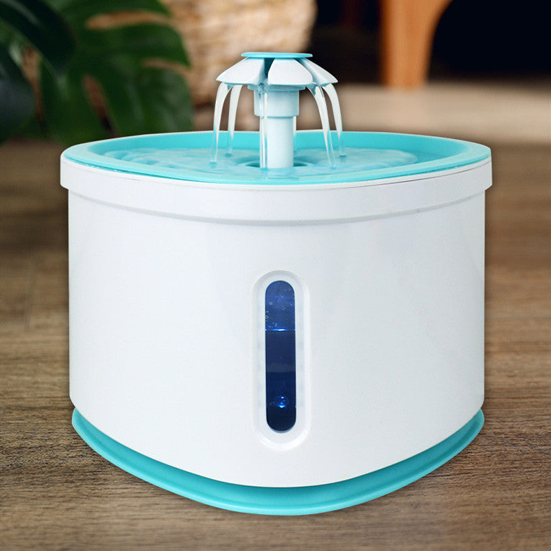 Automatic Pet Water Fountain with Colour LED Lights