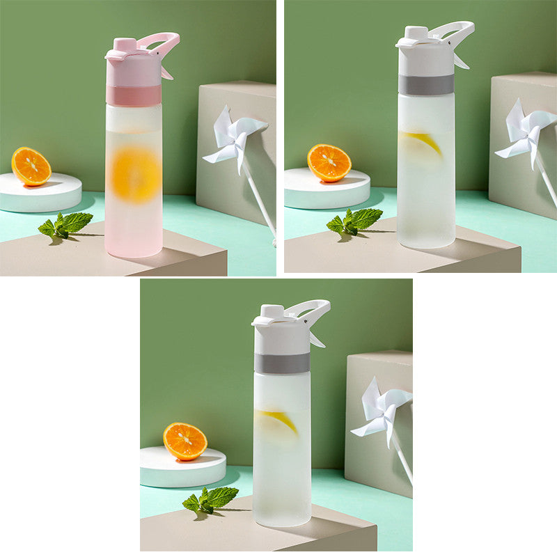 700ml Spray Water Bottle For Girls Outdoor Sport Fitness Water Cup Large Capacity Spray Bottle BPA Free Drinkware Travel Bottles Kitchen Gadgets