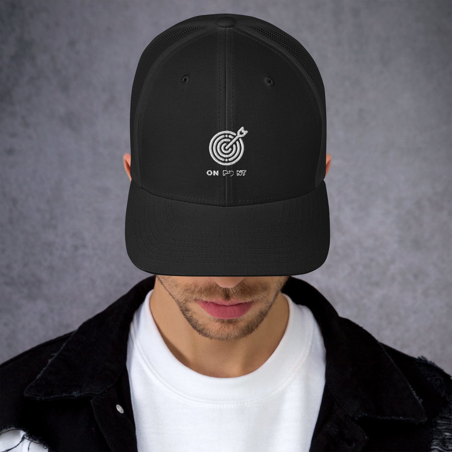 Netted cap - White Target