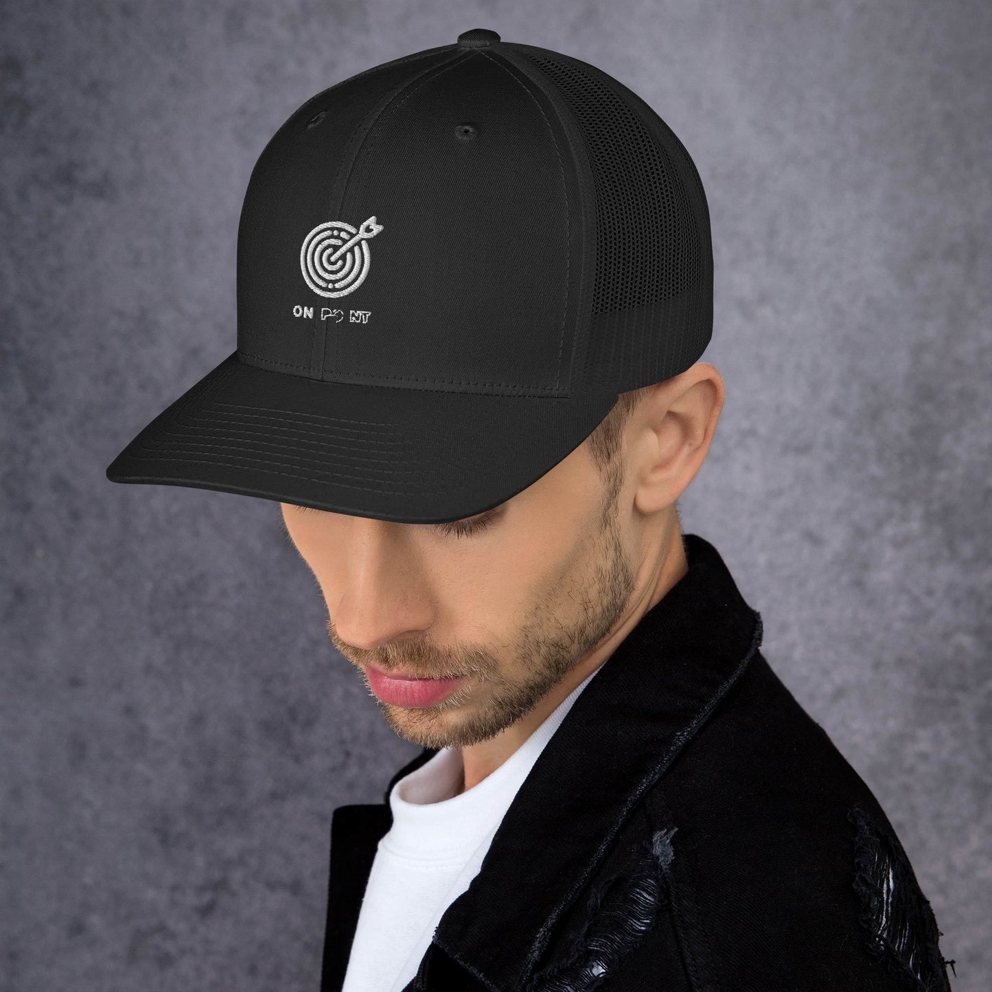 Netted cap - White Target