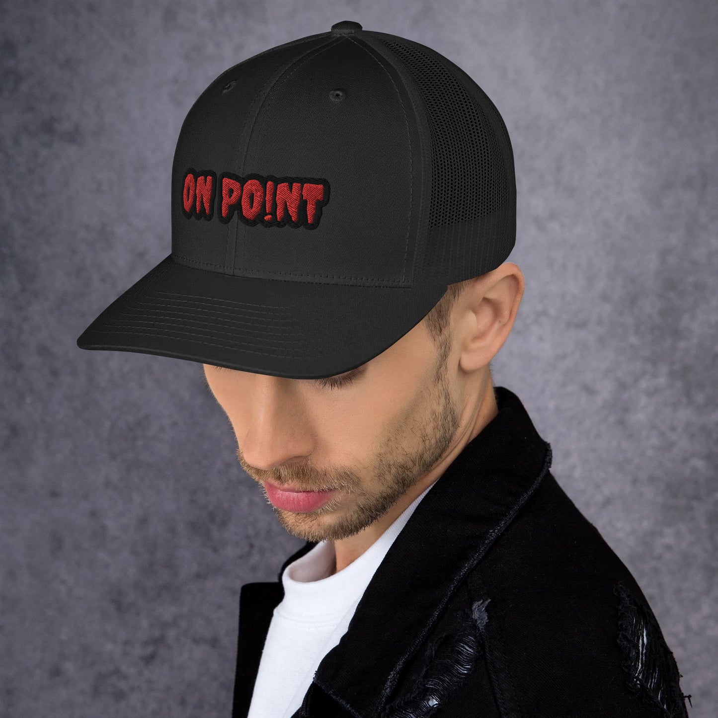 Netted cap - Red On Point