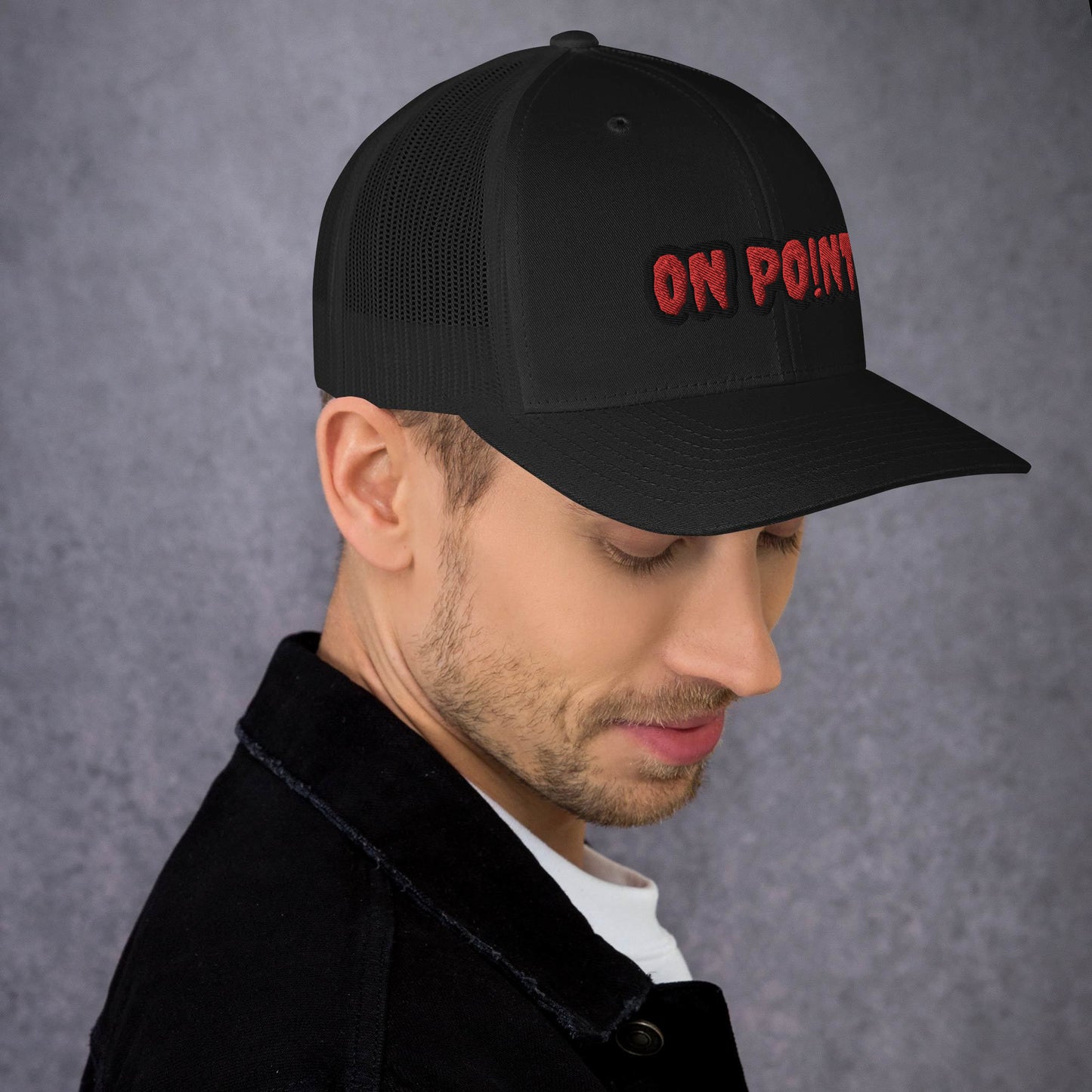 Netted cap - Red On Point