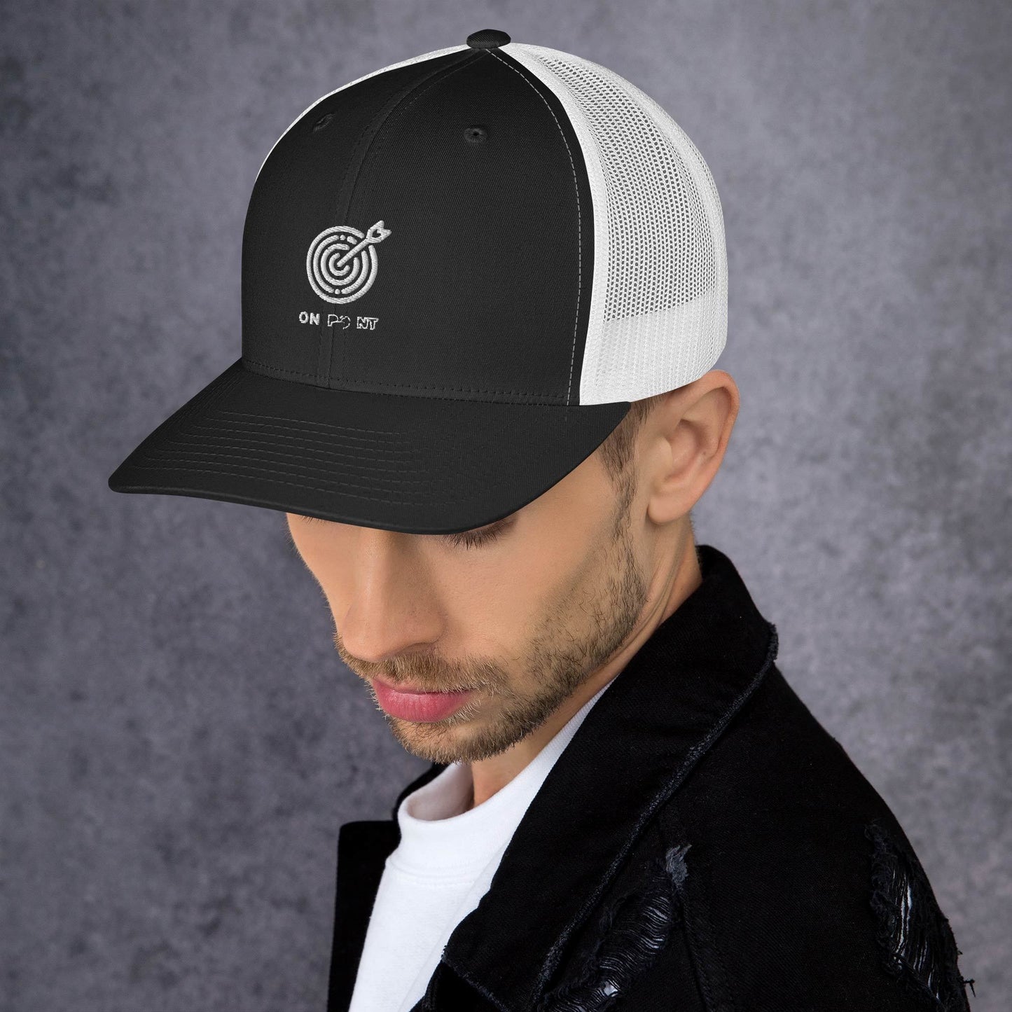 Netted cap - White Target