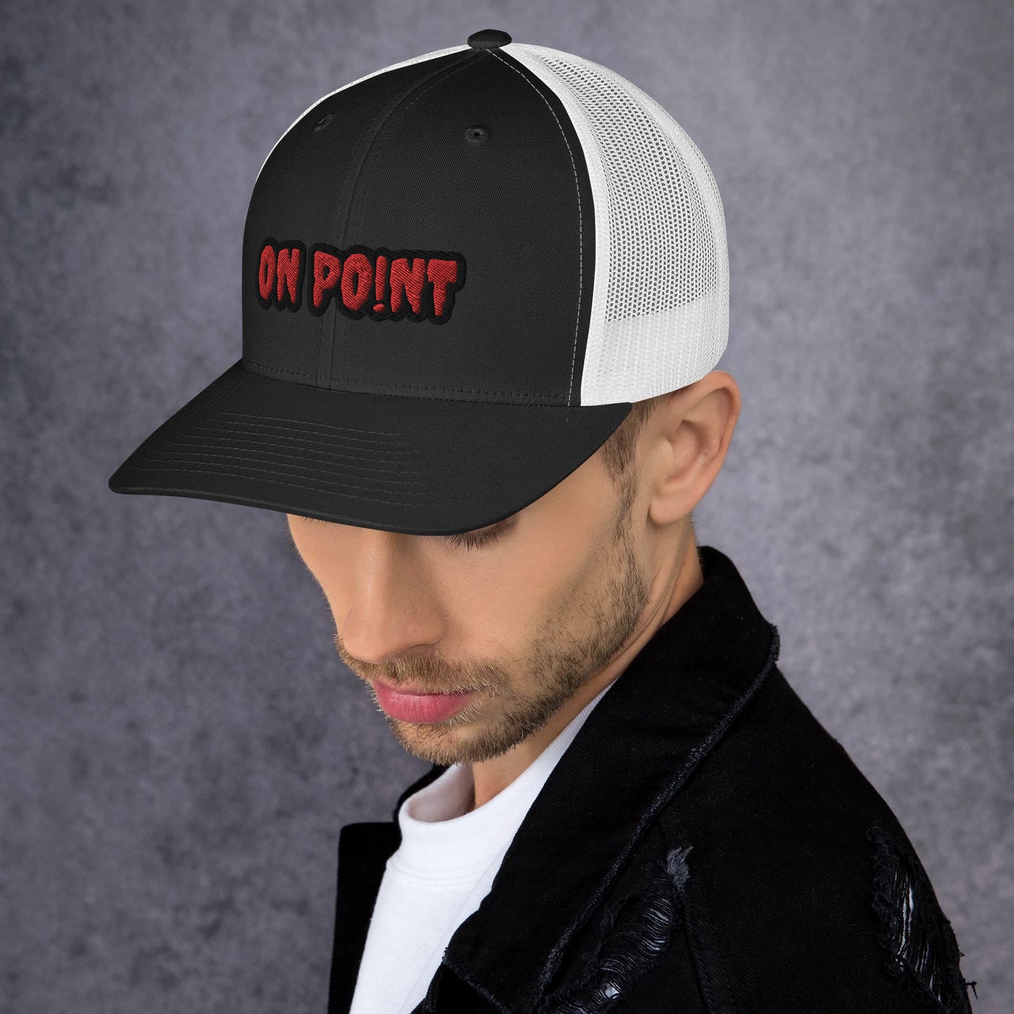 Netted cap - Red On Point