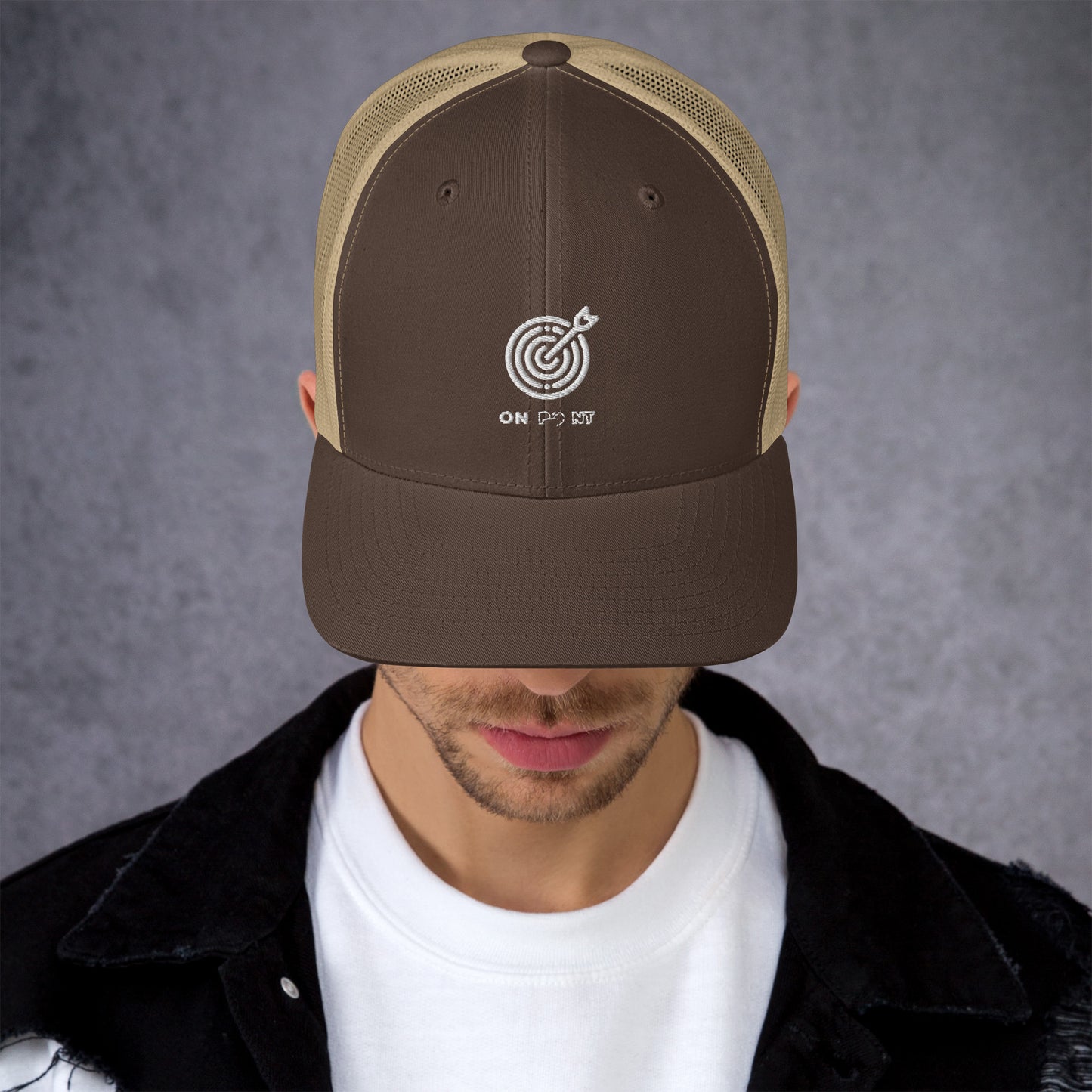 Netted cap - White Target