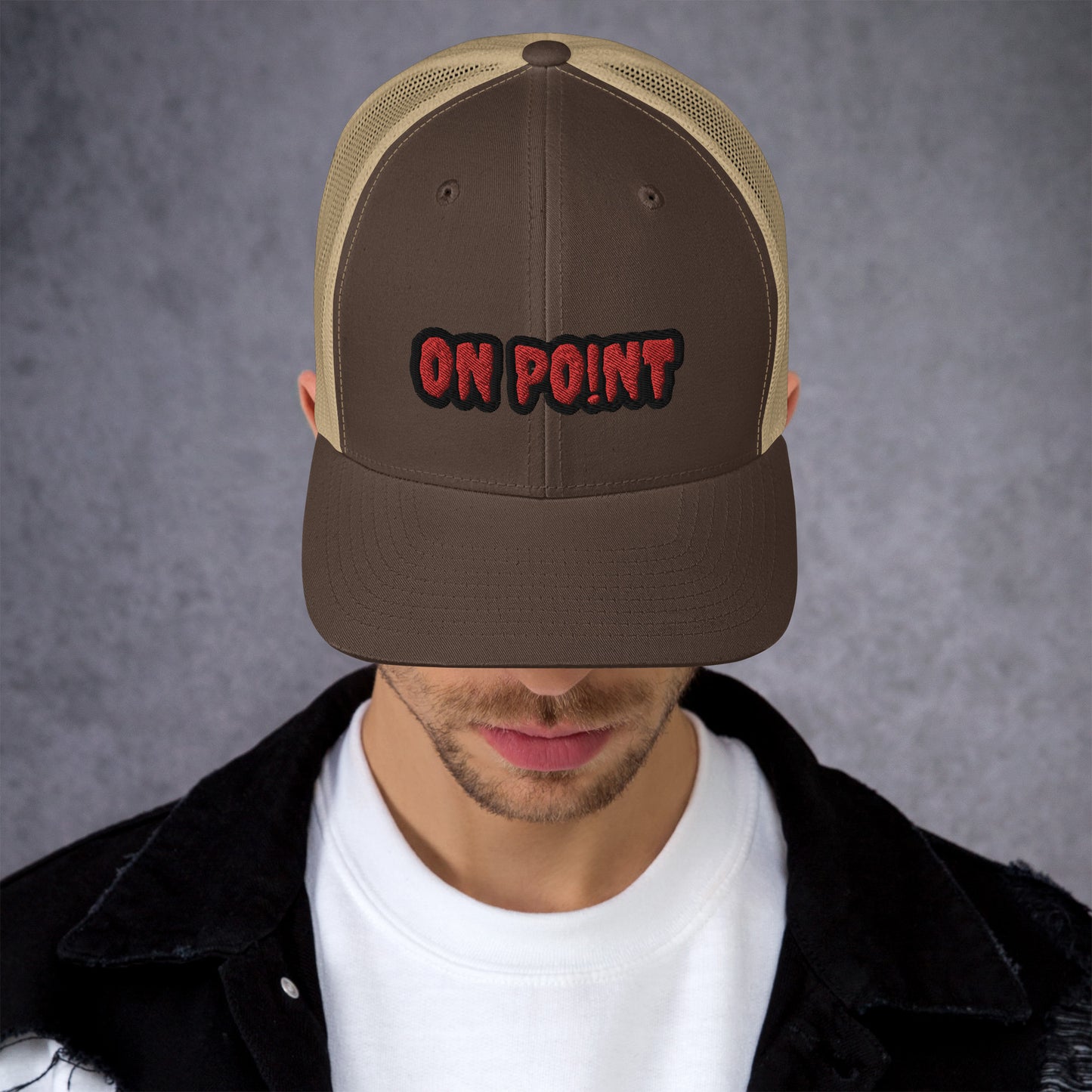 Netted cap - Red On Point
