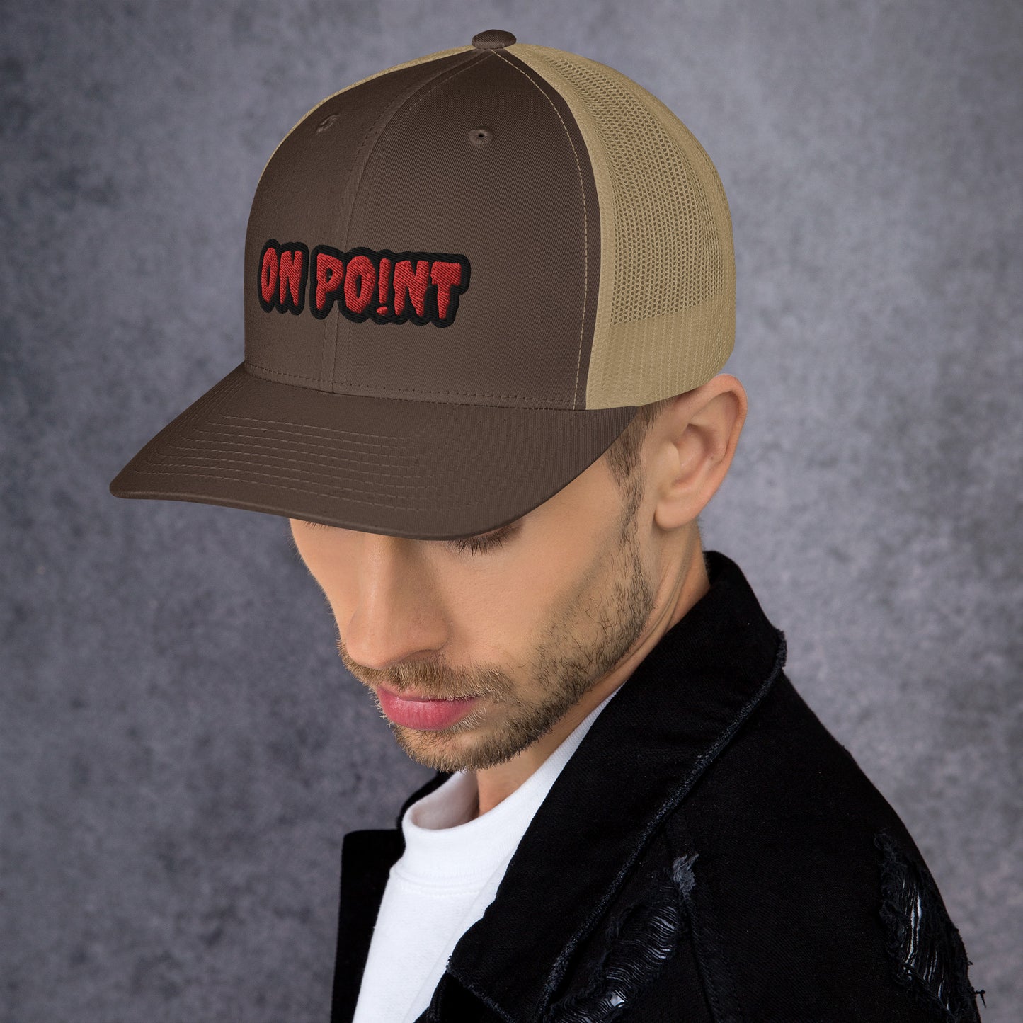Netted cap - Red On Point