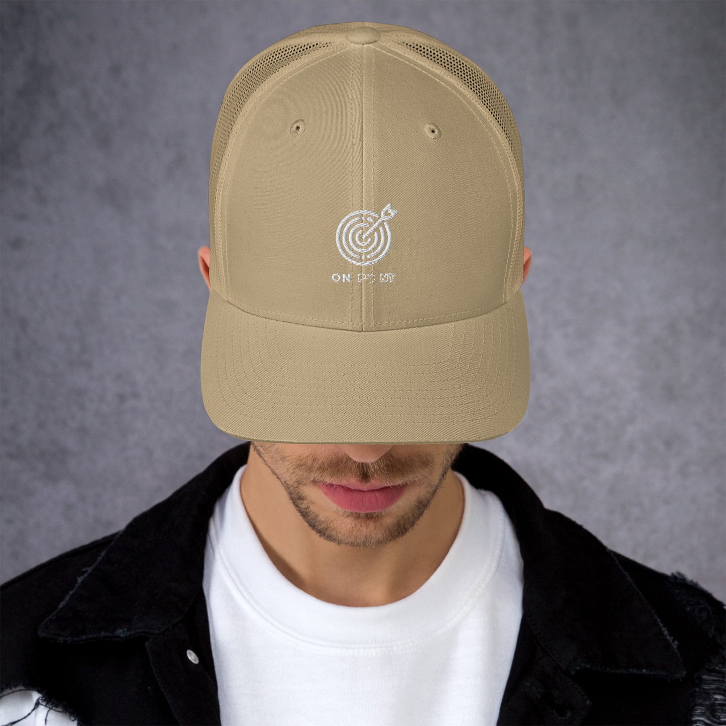 Netted cap - White Target