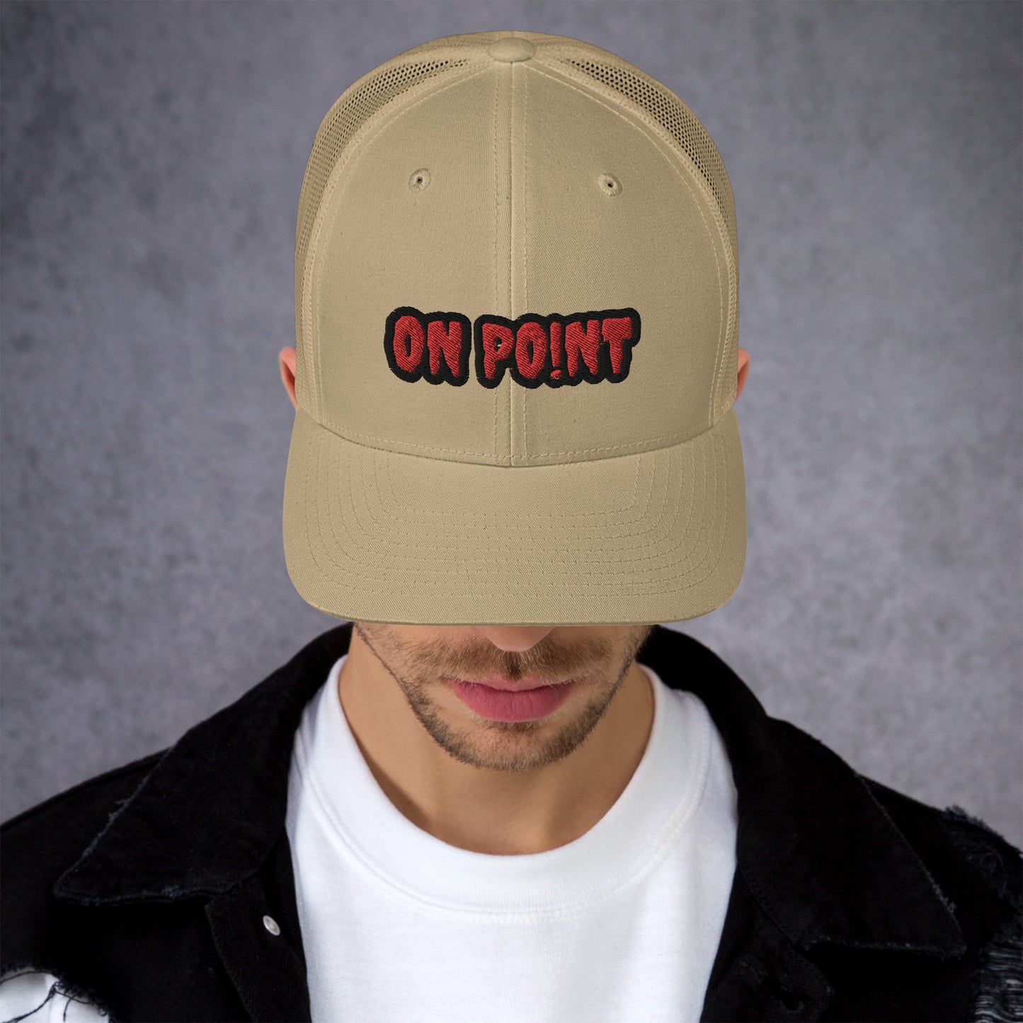 Netted cap - Red On Point
