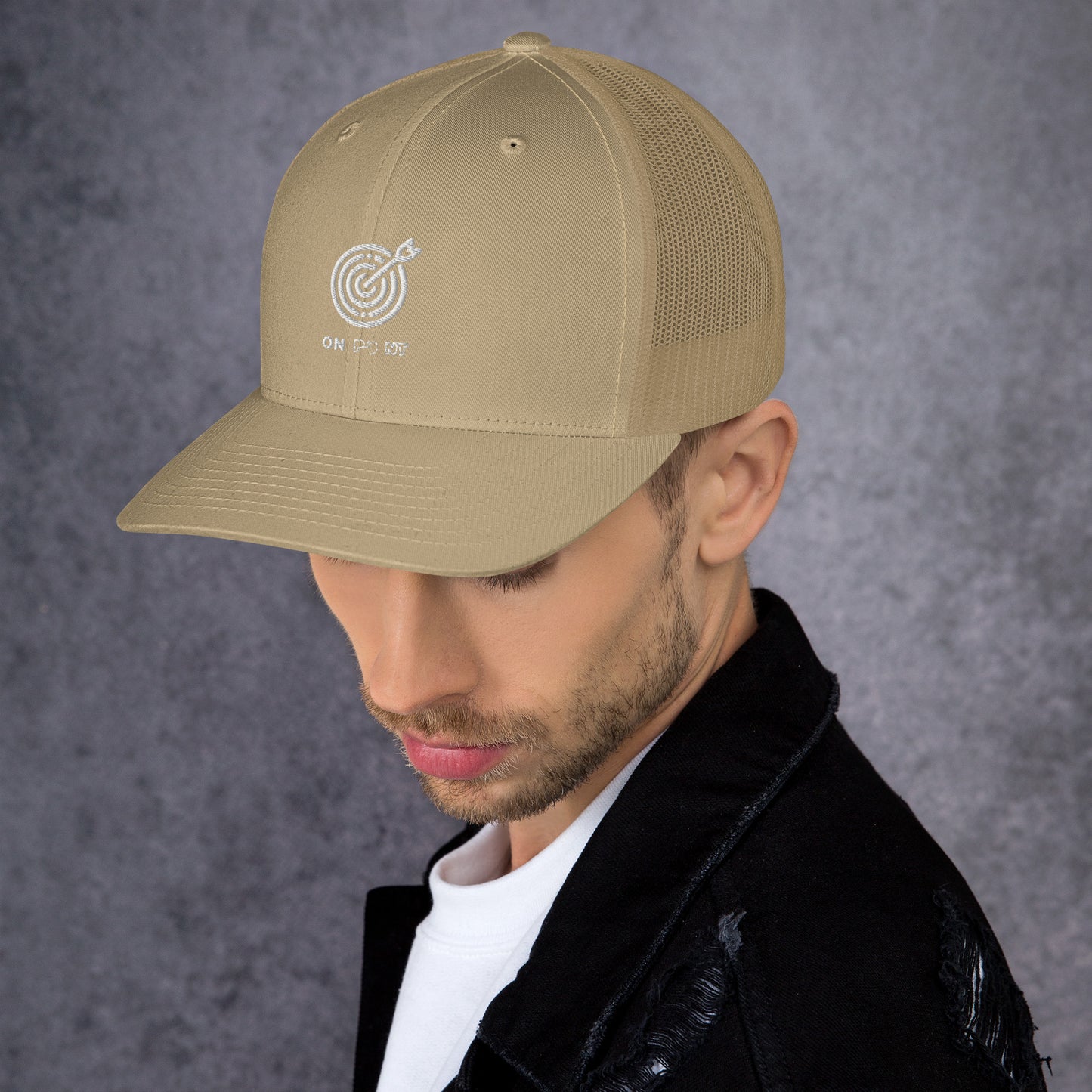 Netted cap - White Target