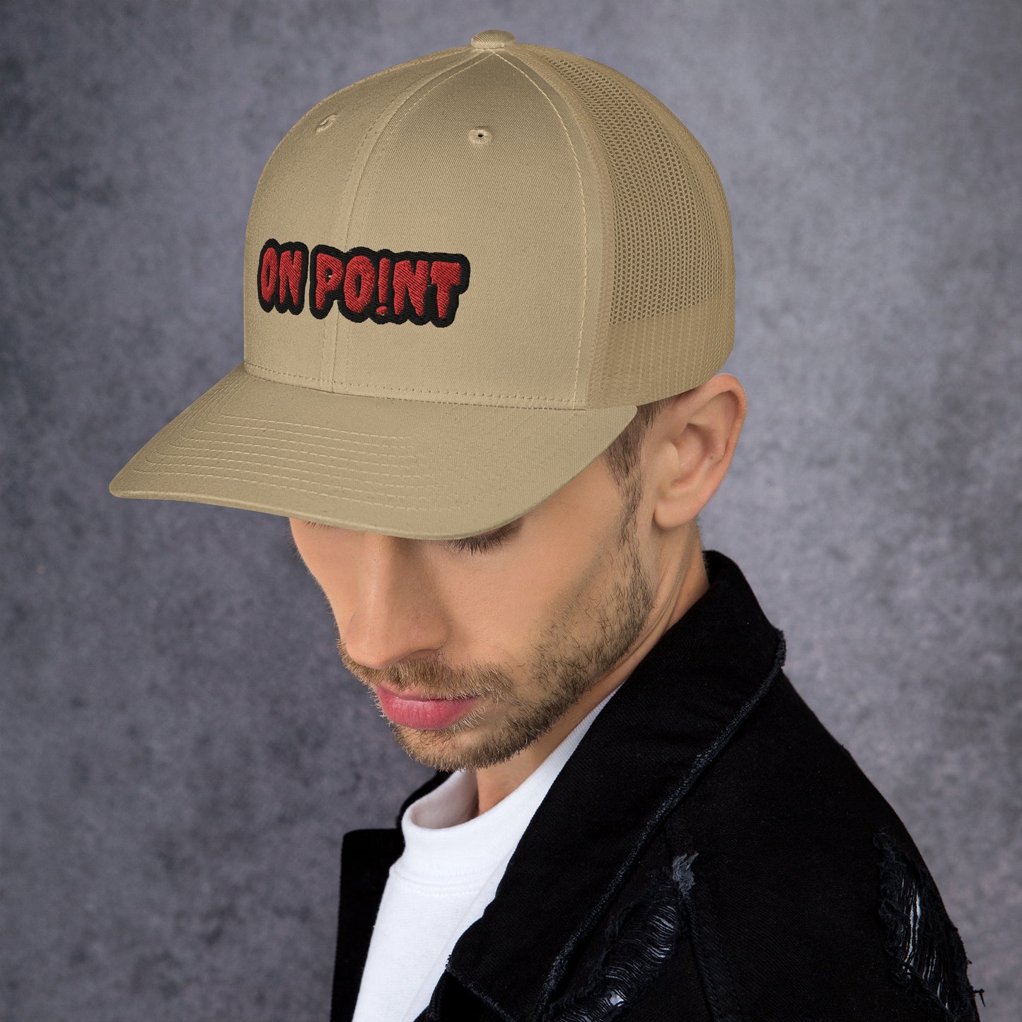 Netted cap - Red On Point