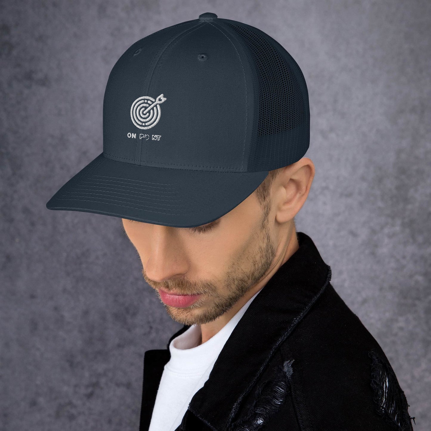 Netted cap - White Target