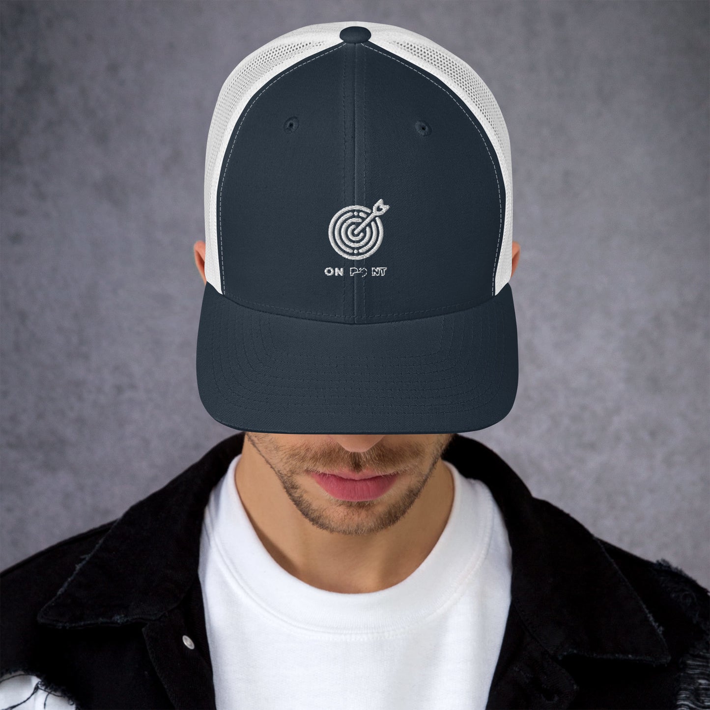 Netted cap - White Target