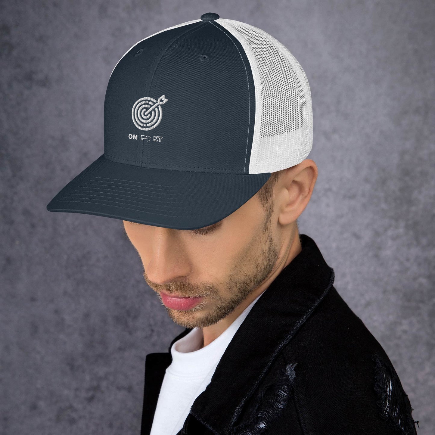 Netted cap - White Target