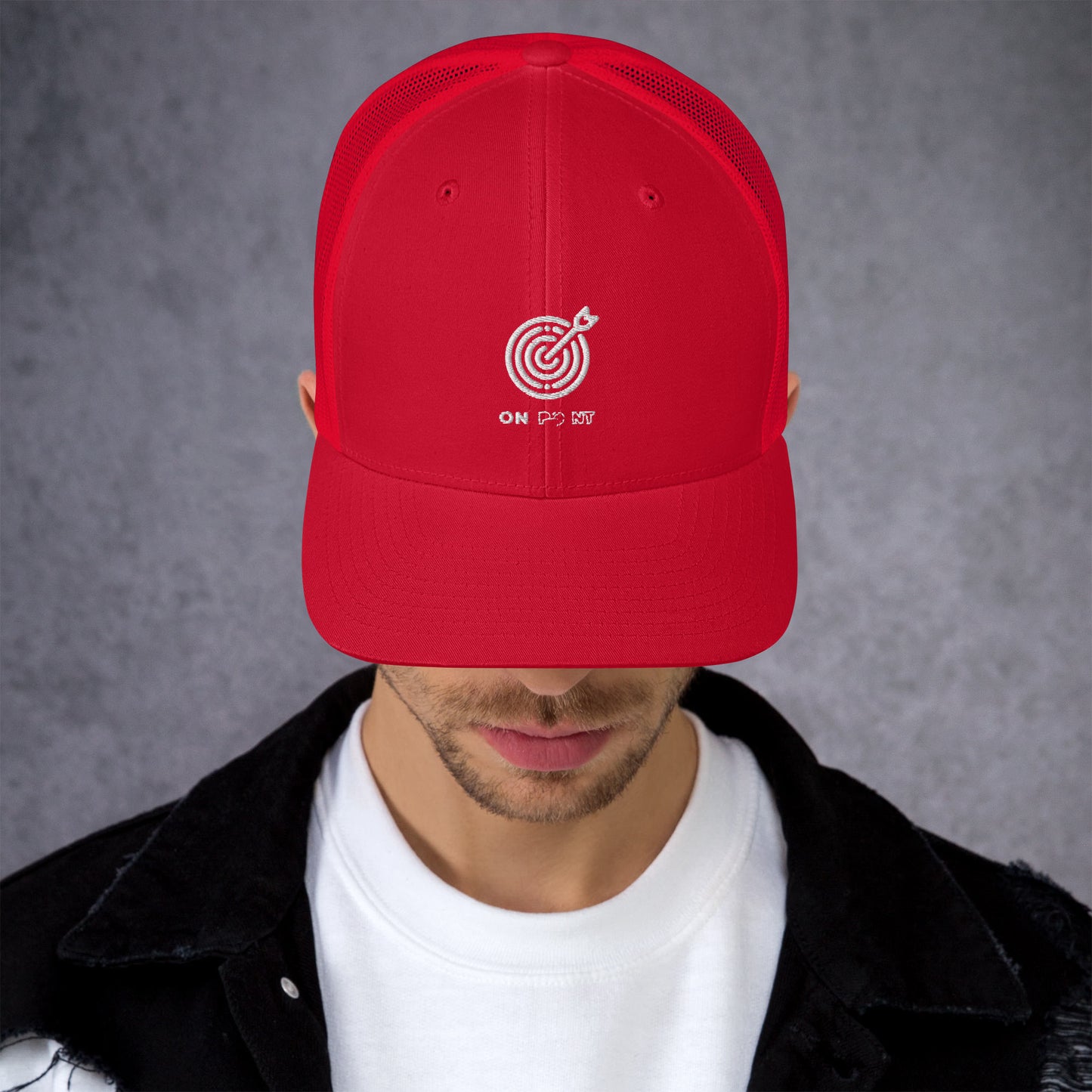 Netted cap - White Target