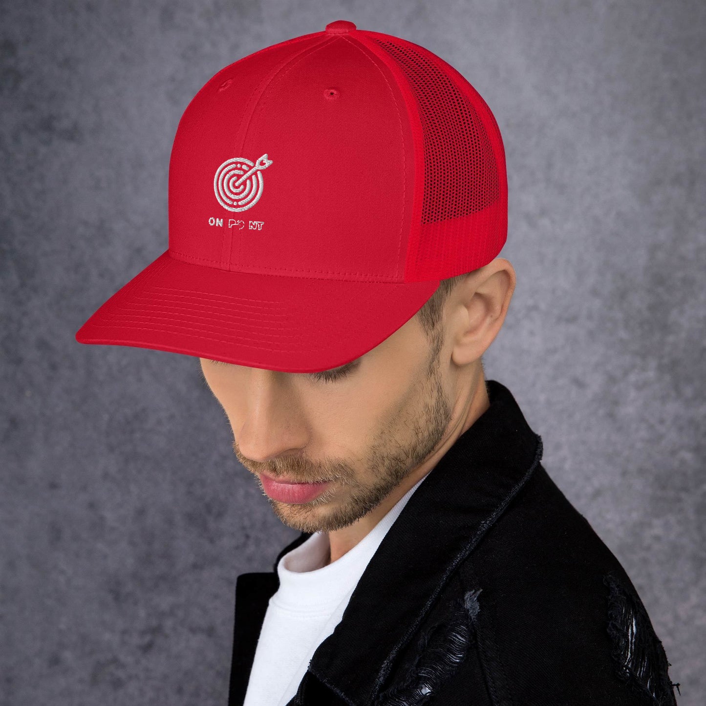 Netted cap - White Target