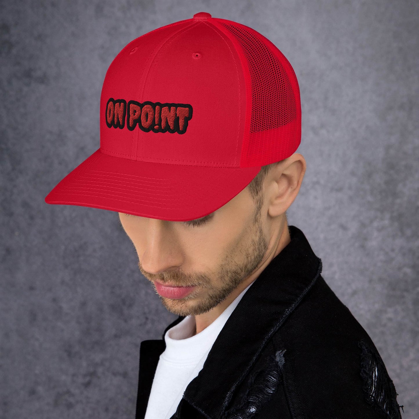 Netted cap - Red On Point