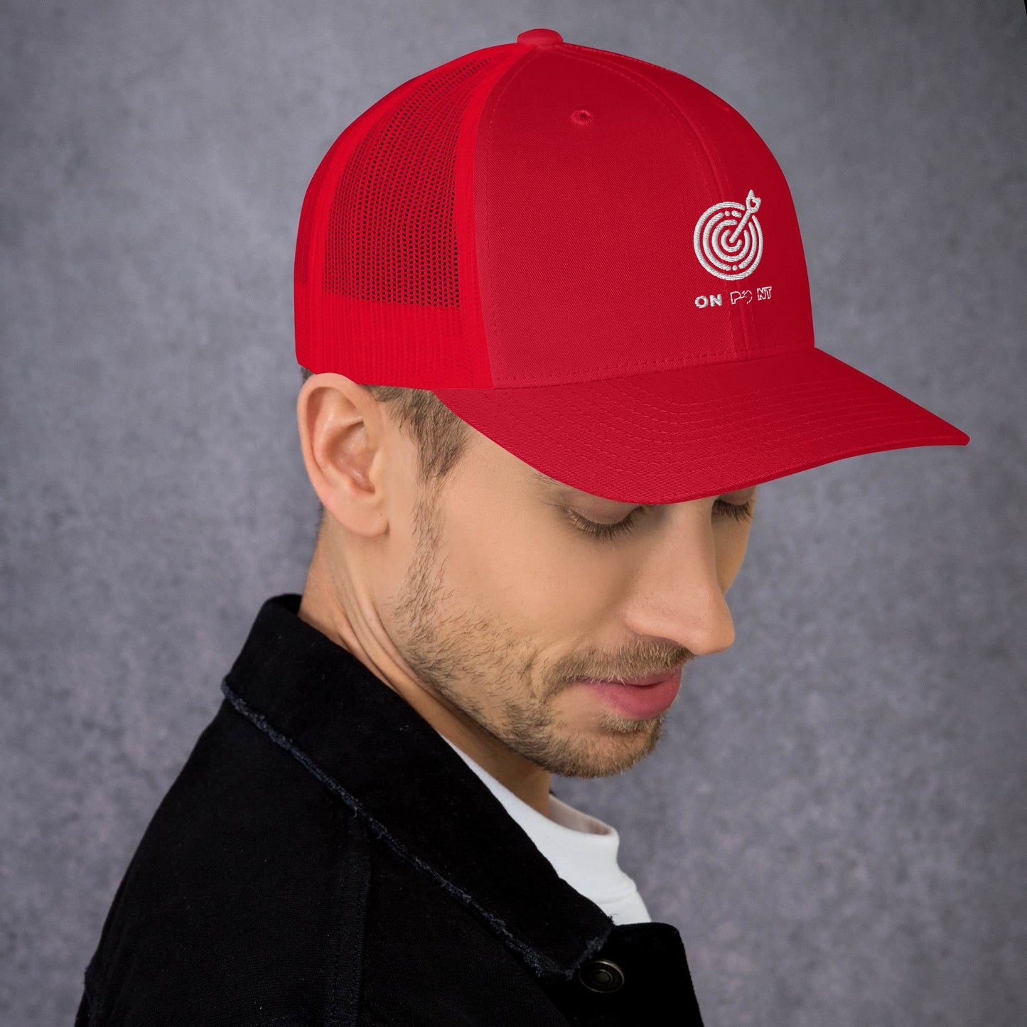Netted cap - White Target