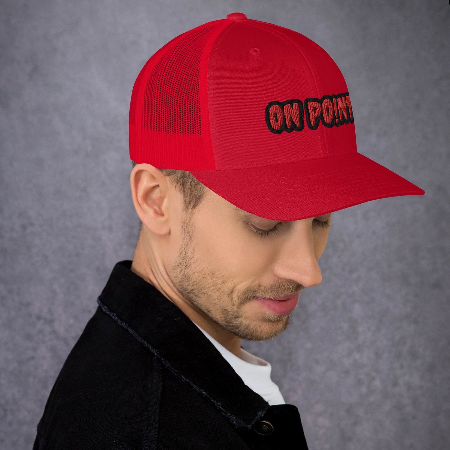 Netted cap - Red On Point
