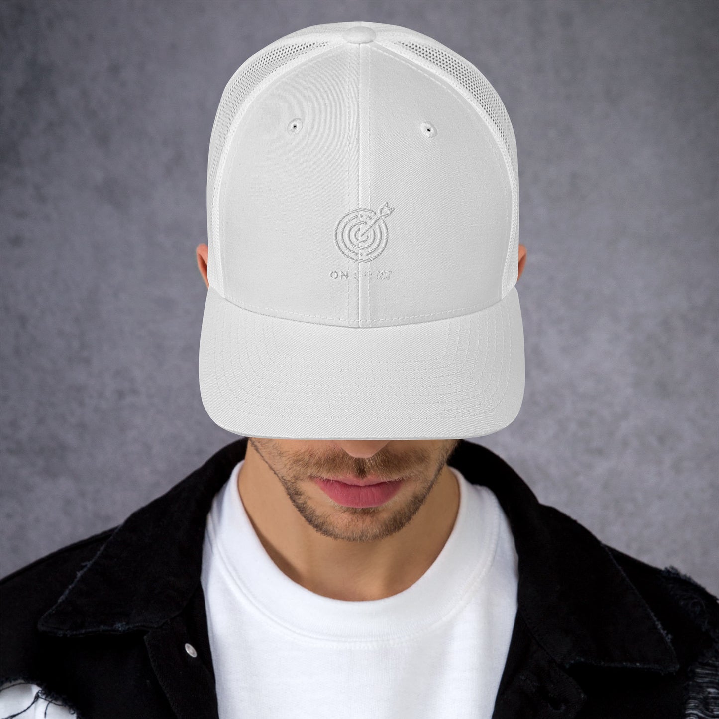 Netted cap - White Target