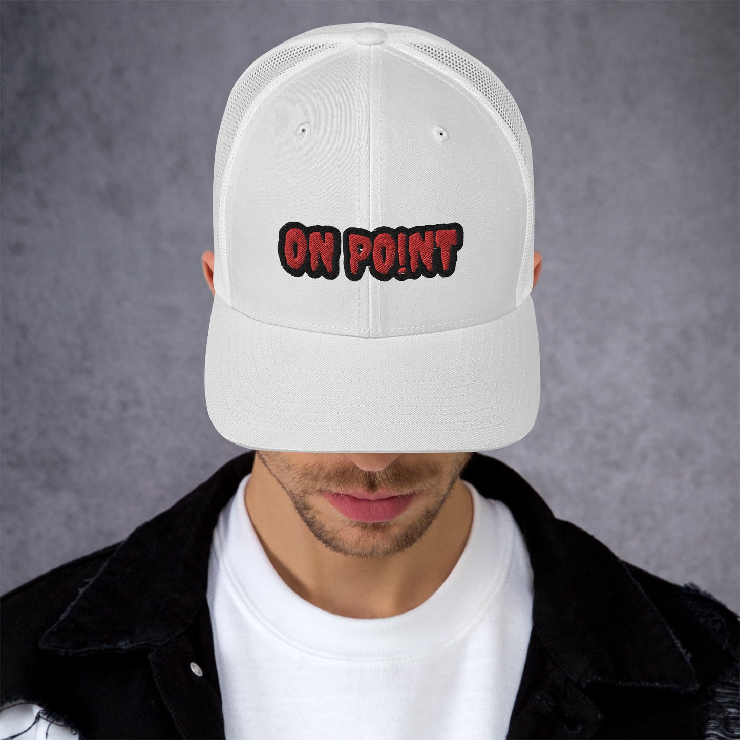 Netted cap - Red On Point