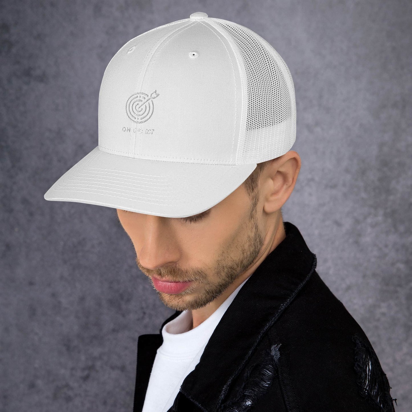 Netted cap - White Target