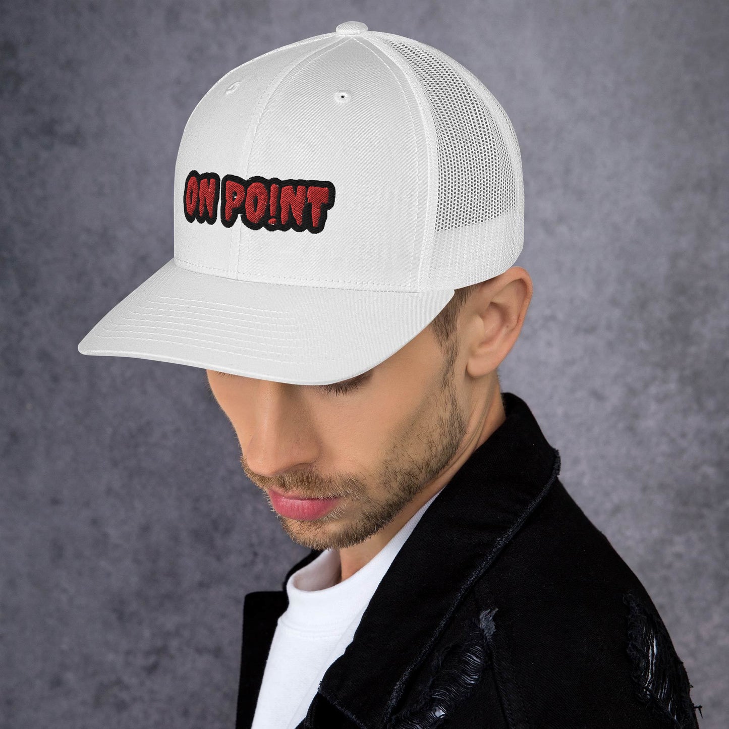 Netted cap - Red On Point