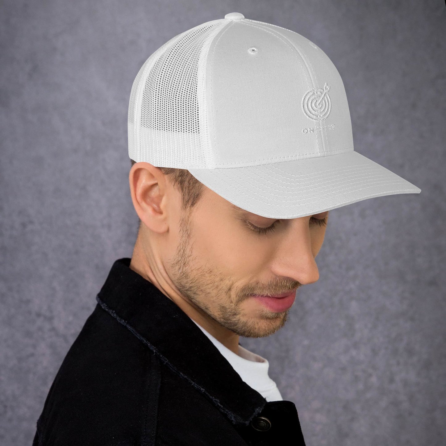Netted cap - White Target