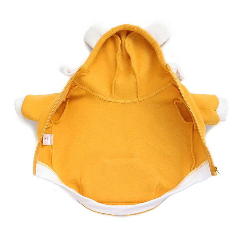Cosy fleece pet hoody (Pink, Blue, Yellow)