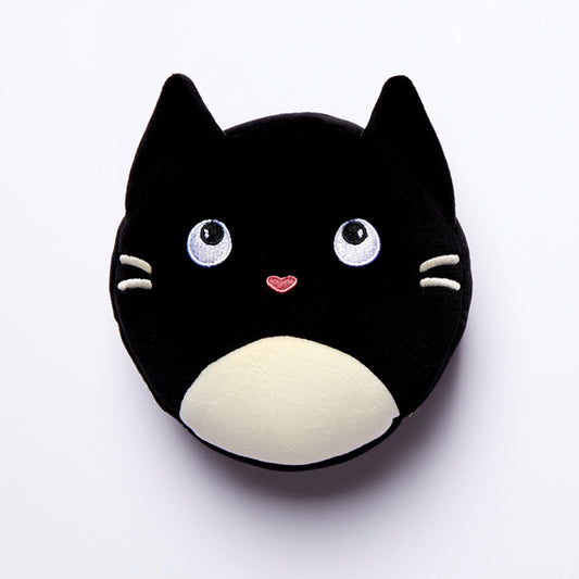 Feline Fine Cat Relaxeazzz Plush Round Travel Pillow  and  Eye Mask Set