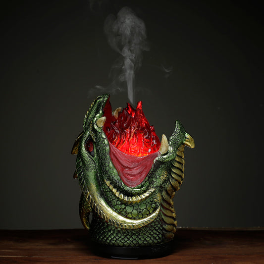 Dark Legends Ultrasonic Misting Colour Changing Aroma Diffuser USB - Fire Breather Dragon