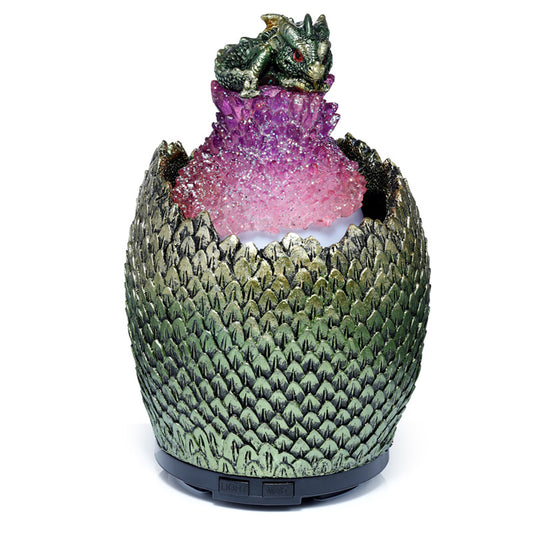 Dark Legends Ultrasonic Misting Colour Changing Aroma Diffuser USB - Crystal Egg Dragon