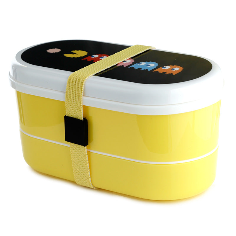 Bento Lunch Box with Fork  and  Spoon - Pac-Man