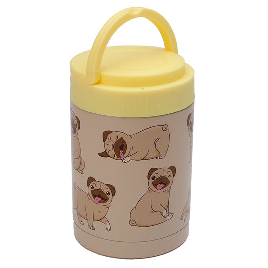 Mopps Pug Stainless Steel Insulated Food Snack/Lunch Pot 500ml
