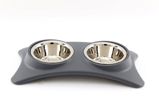 Medium Double Feeding Pet Bowls-0