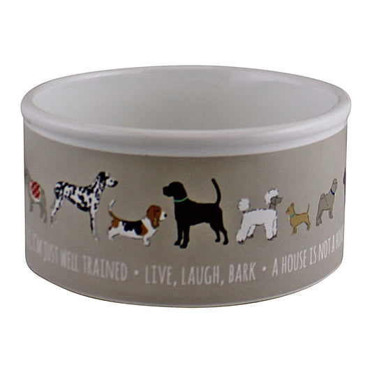 Small Ceramic Dog Bowl, 13cm-0