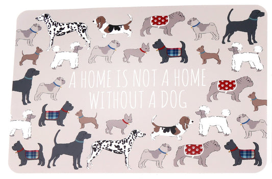 Wipeable Dog Themed Placemat 30x45cm-0