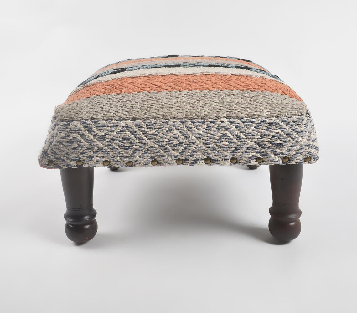 Multicolor Stripe Deco Upholstered Bench